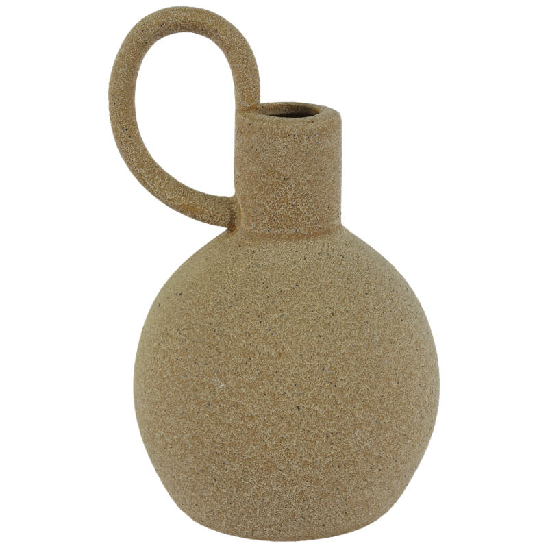 Tuscan Sand Handled Vase