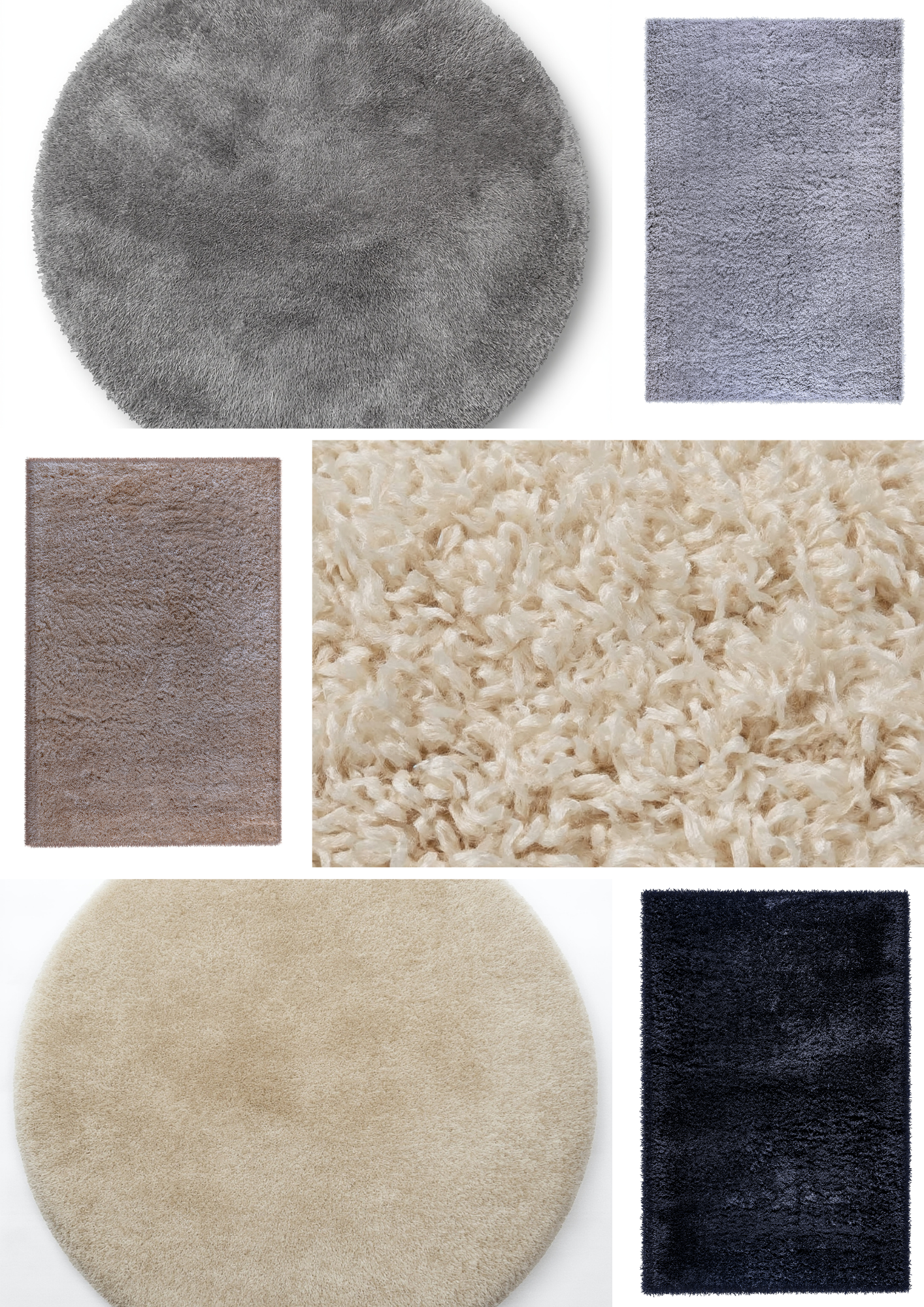 Plush Shaggy Rug Collection