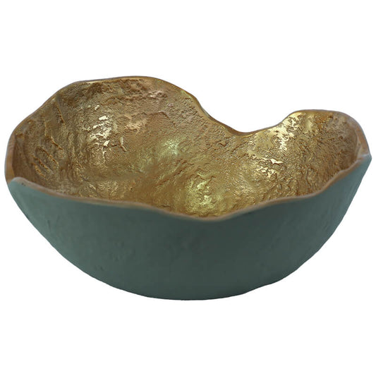 Gold/Green Décor Bowl