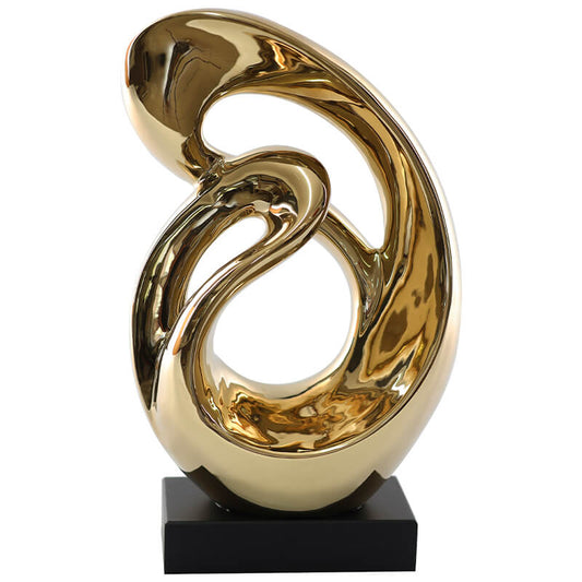 Gold Swirl Sculpture