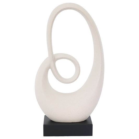 White Swirl Sculpture